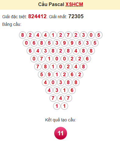 Cầu pascale XSHCM 31/5/2025