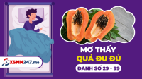 Mơ thấy quả đu đủ đánh con gì? - Mơ quả đu đủ là số mấy?