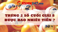 Trúng số giải 8 được bao nhiêu tiền - Vé xổ số giải 8 ăn bao nhiêu?